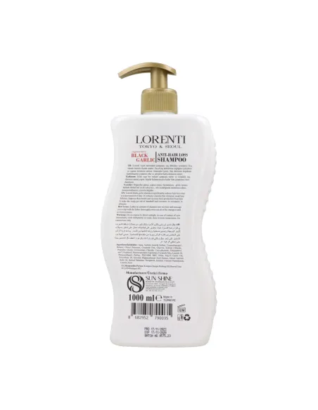 Lorenti Hair Champú 1000 ml Black Garlik